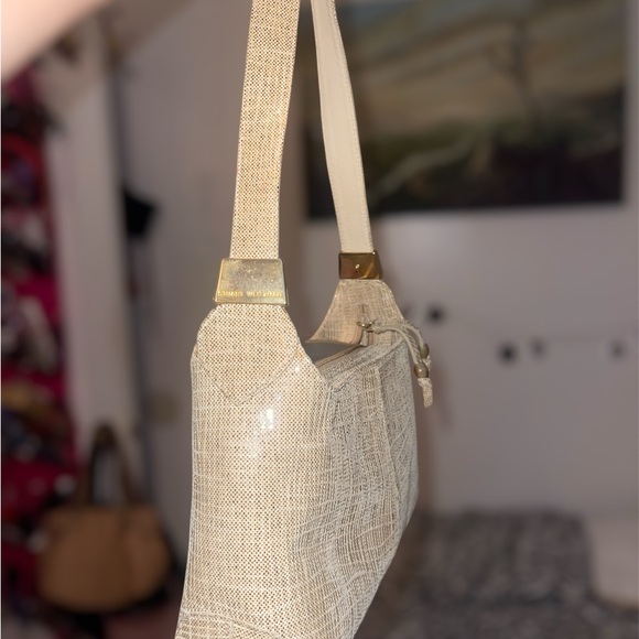 Stuart Weitzman For Russell And Bromley Women's Bag Beige Gloss - Picture 6 of 8